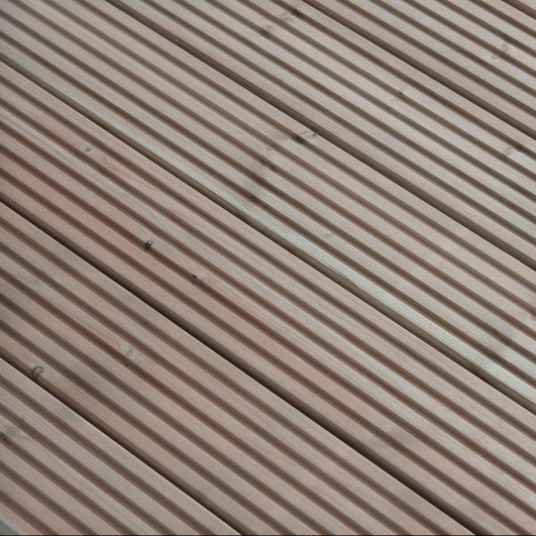 York Treated Timber Decking Board 33 x 120mm x 4.8M - Ridged Side Lifestyle Image