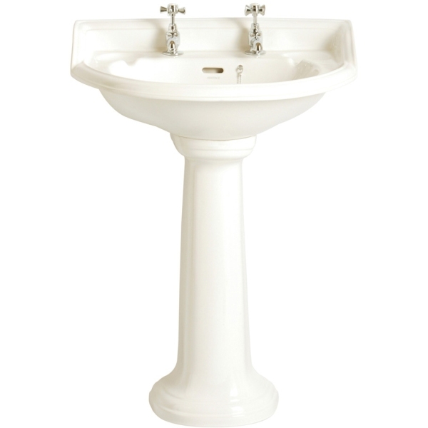 Heritage Dorchester Standard Basin White 1 Taphole White