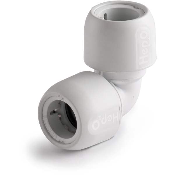 Hep2o 90 Degree Elbow White 10mm