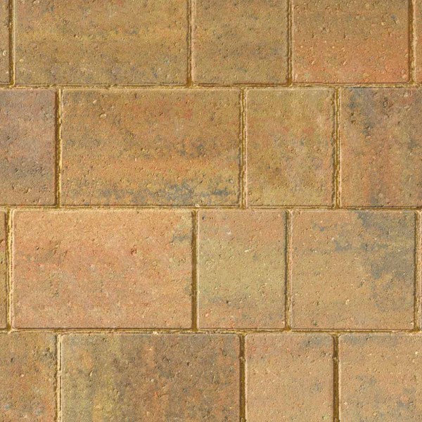 Beta TRIO Block Paving Cliffe Layout Autumn Gold