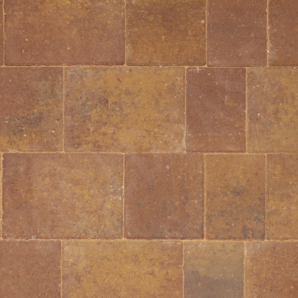 Beta TRIO Block Paving Cliffe Layout Rustic Bronze