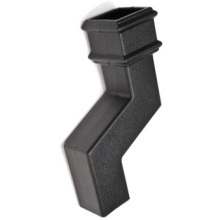 BRETT CAST IRON STYLE BR5115CI SQUARE DOWNPIPE OFFSET 115mm BLACK