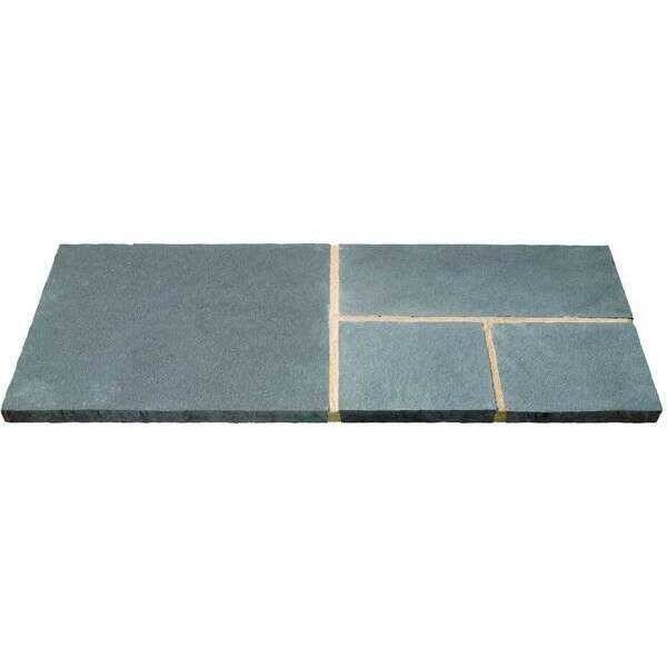 Brett Rippled Limestone Patio Pack 15.37M2 Mystic Sky