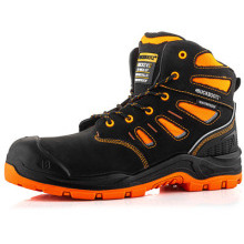 Buckbootz BVIZ2 Safety  Boots Orange/Black - Size 8