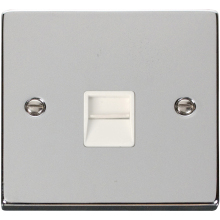 Click VPCH125WH Single Telephone Socket Outlet Secondary 