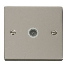 Click VPPN065WH Single Coaxial Socket Outlet 