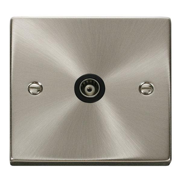 Click VPSC158BK Single Isolated Coaxial Socket Outlet