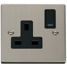 Click VPSS035BK 1 Gang 13A DP Switched Socket Outlet 