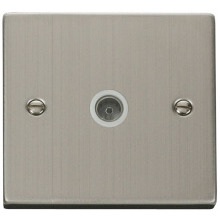 Click VPSS065WH Single Coaxial Socket Outlet 