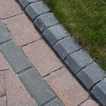 Corner Alpha Kerb Bullnose Charcoal