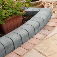 Corner High Kerb Bullnose Charcoal