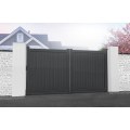 Double Driveway Gate Flat Top 3000 X 1600mm Vertical Infill Grey RMG001DG-02