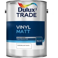 Dulux Trade Vinyl White Matt Emulsion 5ltr