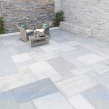 Global Stone Fusion Sawn Edge Sandstone Project Pack 15.30M2 Castle Grey