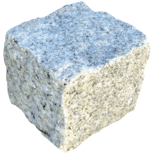 Global Stone Granite Setts 100 x 100 x 100mm Silver Grey