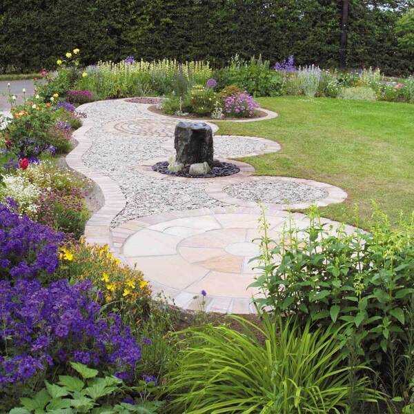 Global Stone Natural Sandstone Circle 2.8M Buff Brown