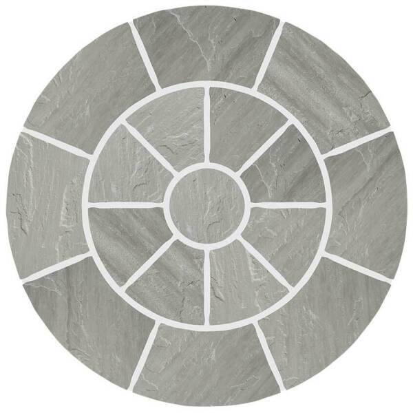 Global Stone Natural Sandstone Circle 1.8M Castle Grey