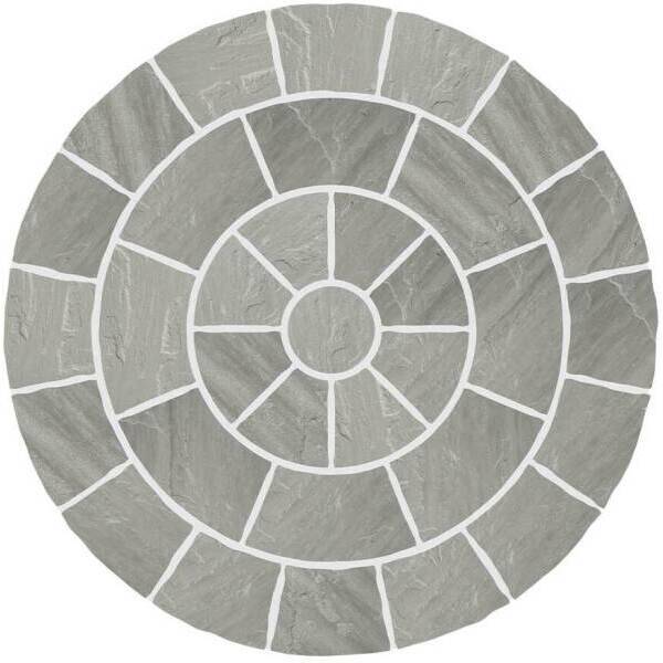 Global Stone Natural Sandstone Circle 2.8M Castle Grey