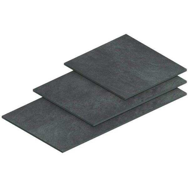 Global Stone Station Porcelain Paving 600 x 600mm Black