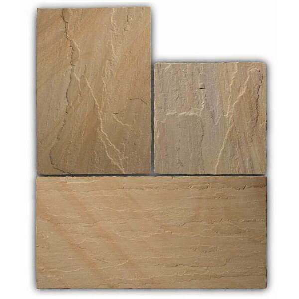 Global Stone Victorian Paving Project Pack 12.96M2 Buff Brown