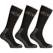 JCB Socks JCBX000108 3 Pack Heavy Duty Work Socks - Size 6-11