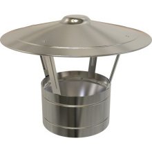 KC/TWPRO 2-150-090 TWINWALL RAIN CAP 150mm STAINLESS STEEL