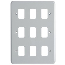 MK K3499ALM 9 Gang Metal Clad Grid Plate