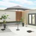 Nova Antigua Grey Frame Aluminium Parasol 3 X 2M Rectangular Grey (Home Delivery)