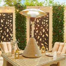 Nova Patio Heater 2100W Rattan Table Top Willow (Home Delivery)