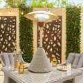 Nova Patio Heater 2100W Rattan Table Top White Wash (Home Delivery)