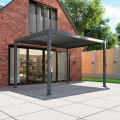 Nova Titan Aluminium Rectangular Pergola 3.6M X 3M Grey N20212 (Home Delivery)