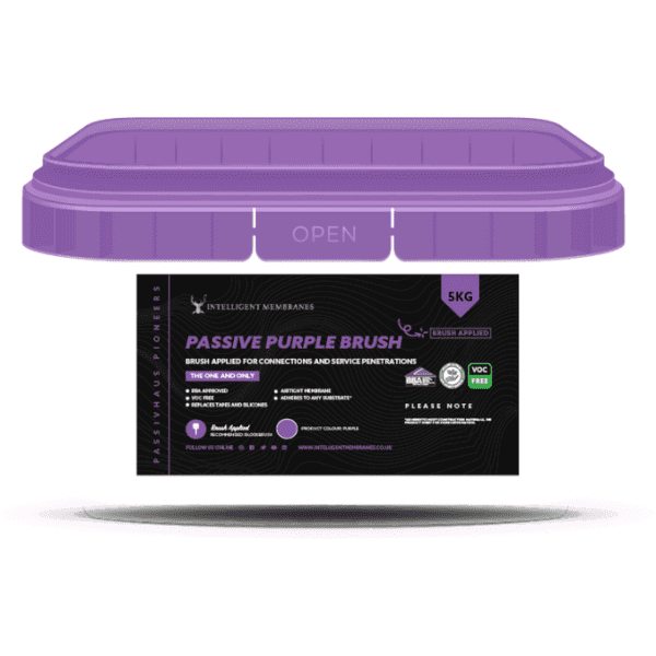 Passive Purple Brush, Liquid applied airtight vapour control