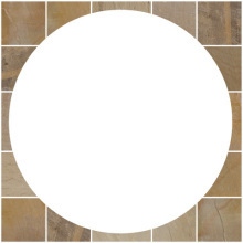 Pavestone Sandstone Sq.Off Kit For 2.4M Circle Fossil