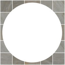 Pavestone Sandstone Sq.Off Kit For 2.4M Circle Light Grey