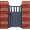 Pedestrian Gate Partial Privacy 1000 X 1200mm Vertical Infill Anthracite Grey RMG014PG-16