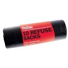 Prodec Black Refuse Bags Pack Of 10