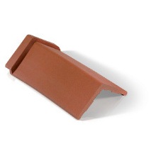 REDBANK 285 CAPPED RIDGE TILE RED 450 x 90deg SCAORED4509EA