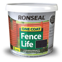 Ronseal One Coat Fence Life 5L Tudor Black Oak