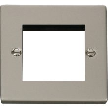 Single Plate(Twin Media Module Aperture) Unfurnished - Pearl Nickel