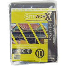 Siteworx Heavy Duty Rubble Sacks Pack Of 10