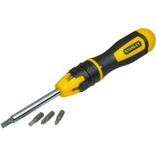 Stanley Multibit Ratchet Screwdriver &amp; 10 Assorted Bits | 0-68-010