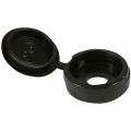 Timco Hinged Screw Caps No 10-12 Black Pack 50