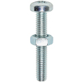 Timco Pan Head Bzp Machine Screws M5 X 30mm Bag 15