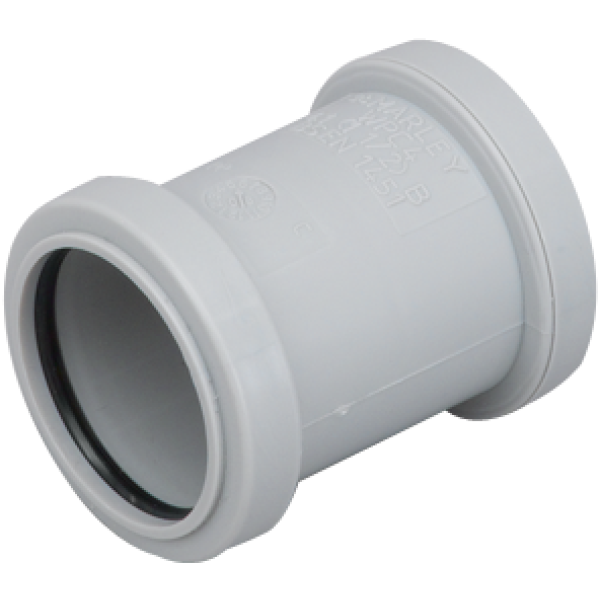 Marley 40mm Push-Fit Coupling White