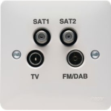 WMQX Hager Sollysta Quadplexer TV Outlet